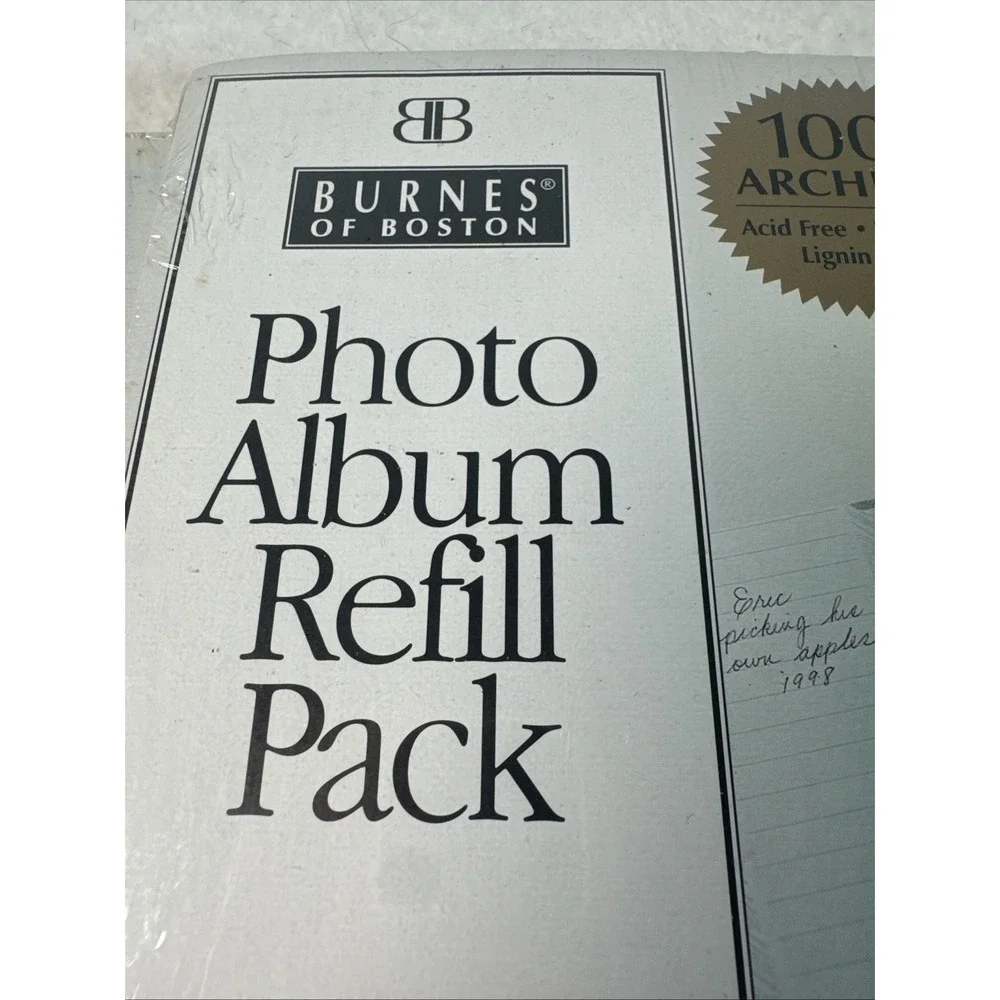 Lot of 2 Burnes of Boston Photo Album Refill Pack 45 RFLEXM Postbound 20 Pages